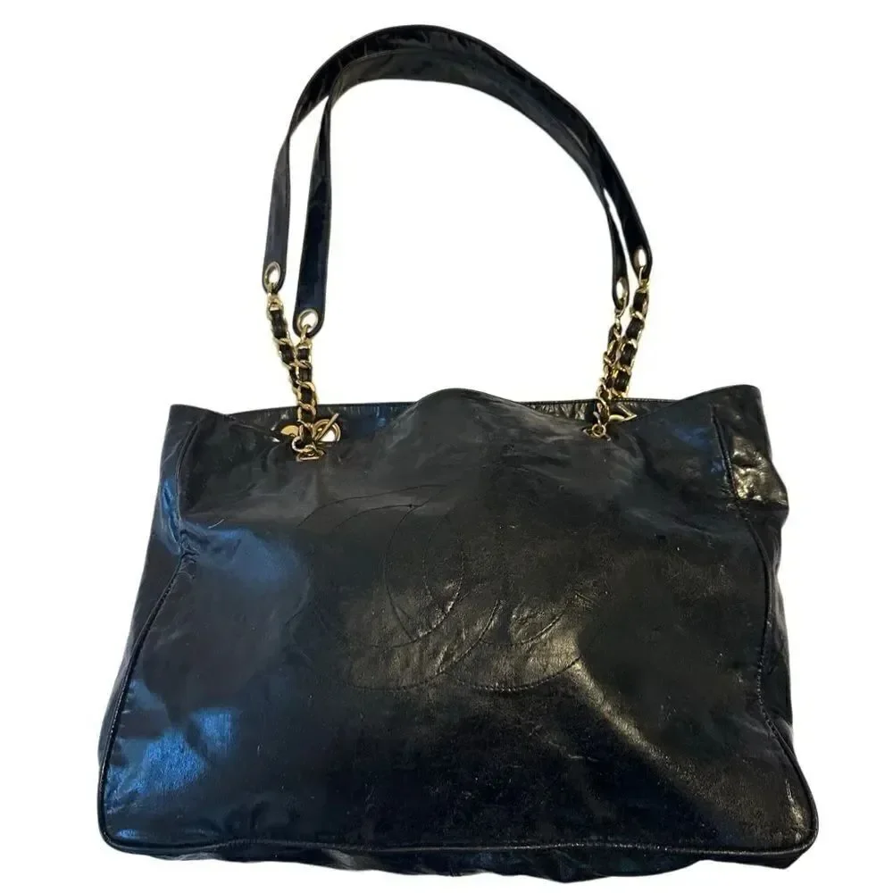 Authentic Chanel timeless  XL Vinly tote